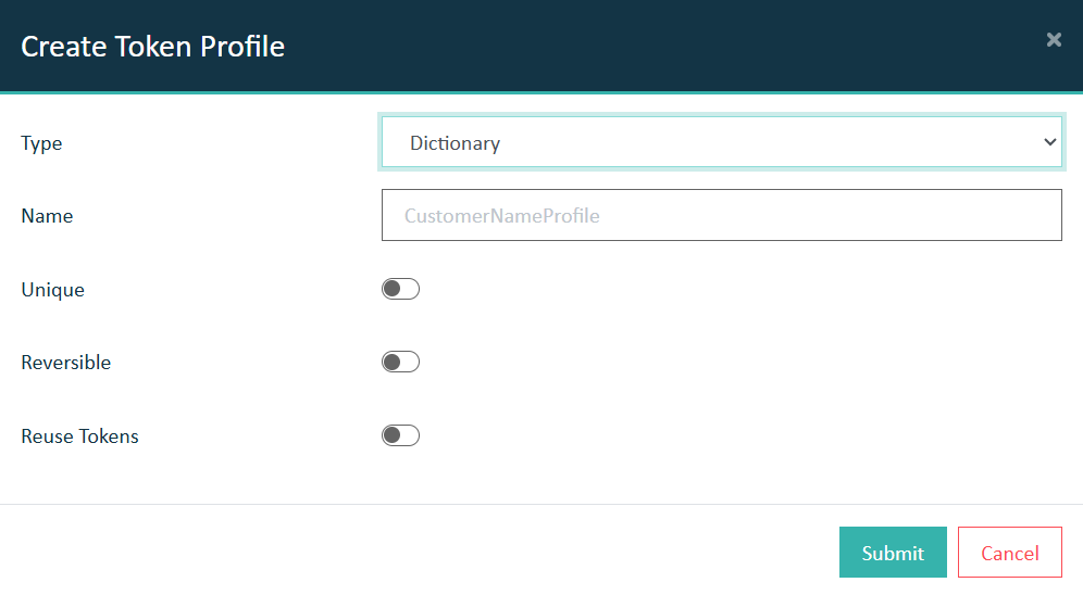 Select Type Dictionary