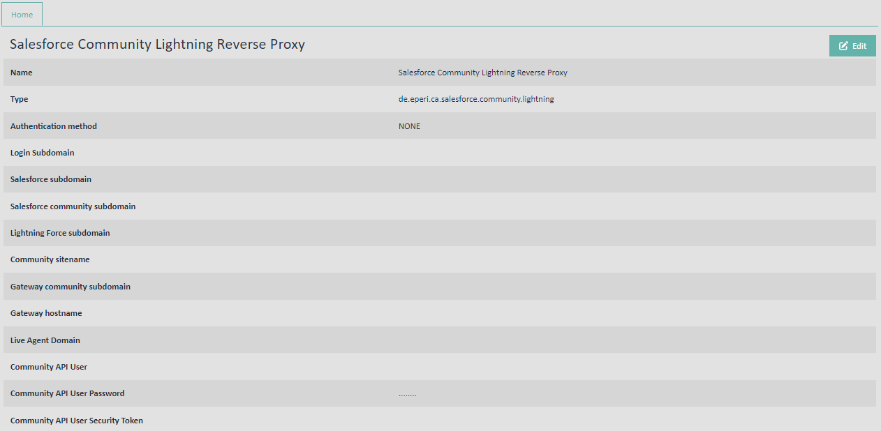 Salesforce Community Lightning Reverse Proxy App Settings