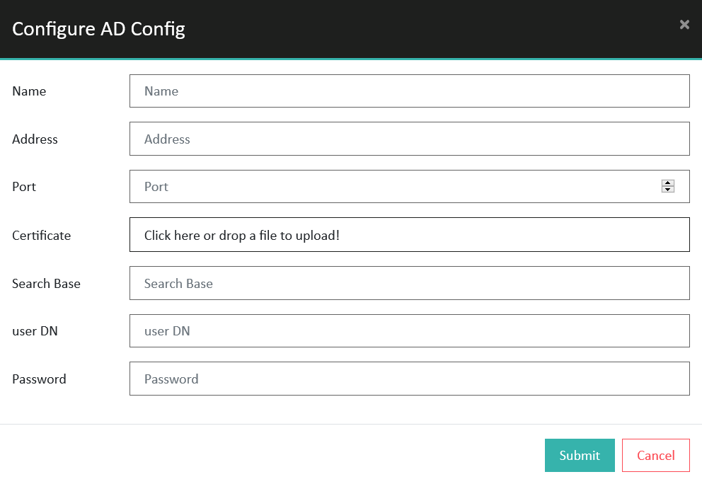 Active Directory configuration