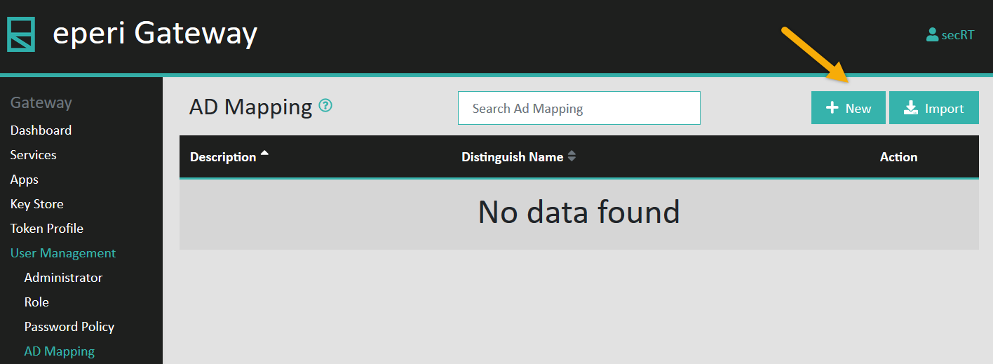 Admin Console - AD Mapping