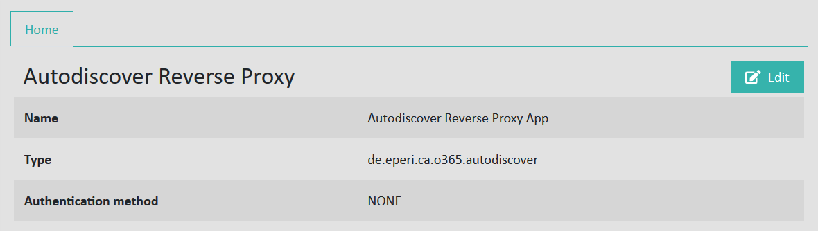 Exchange Webservices Reverse Proxy App settings