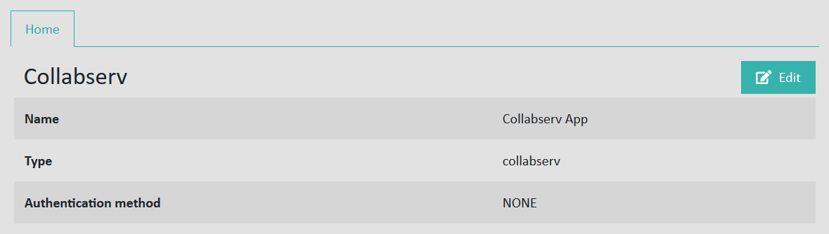 Collabserv App Settings