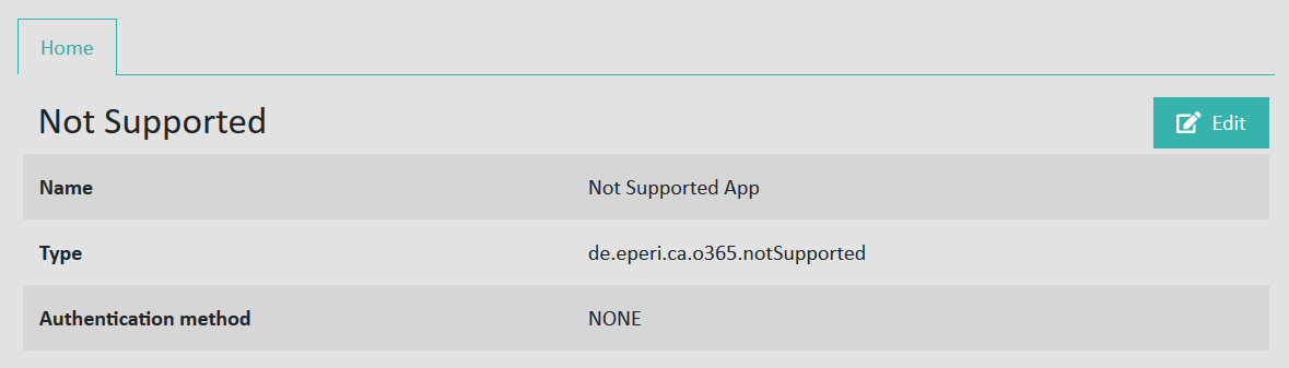 Not Supported App settings