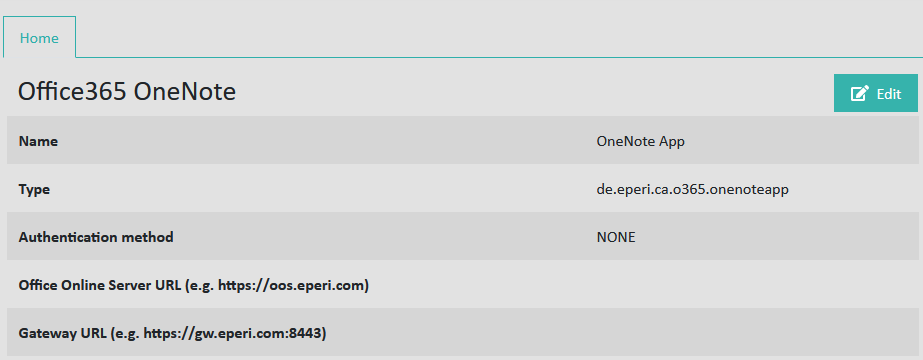 OneNote App settings