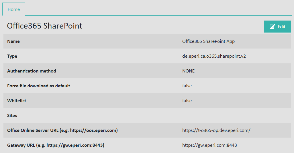 Office365 SharePoint App Settings