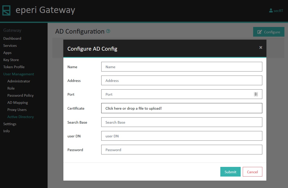 Active Directory configuration