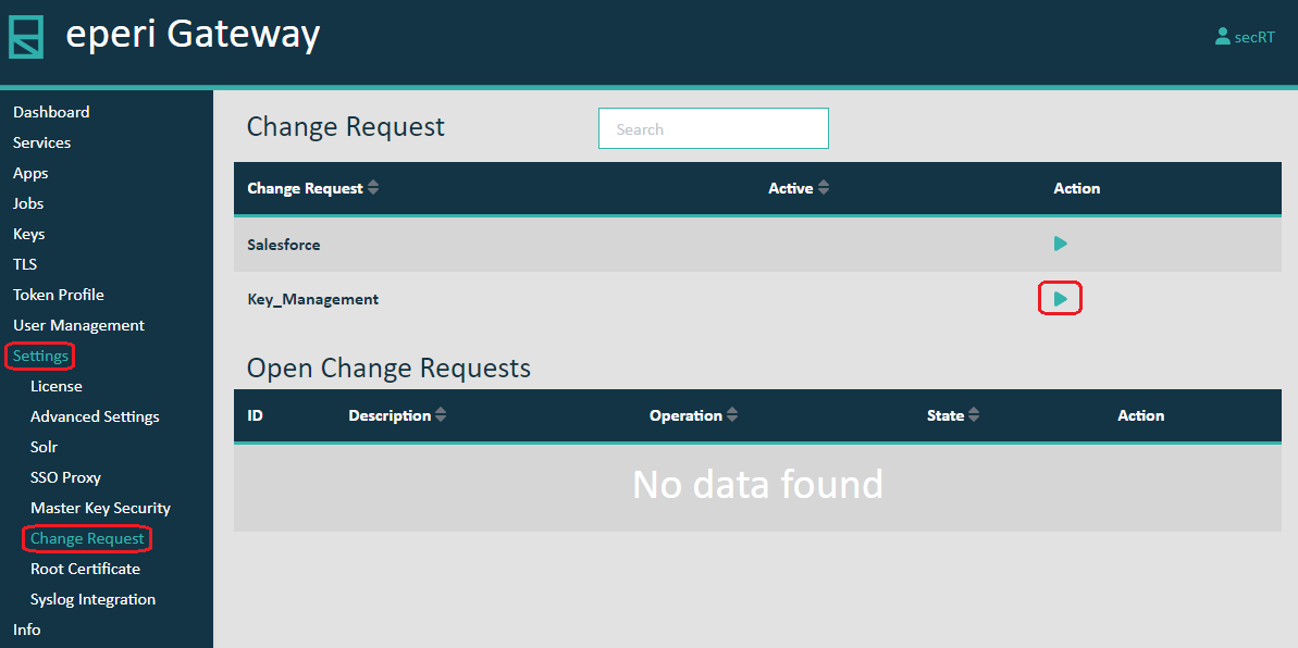 Activate Change Requests