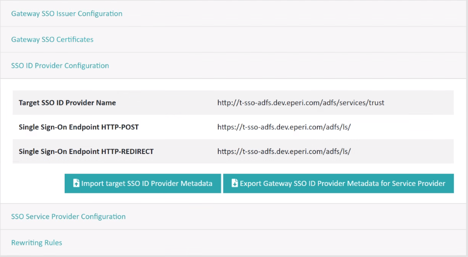 SSO ID Provider Configuration