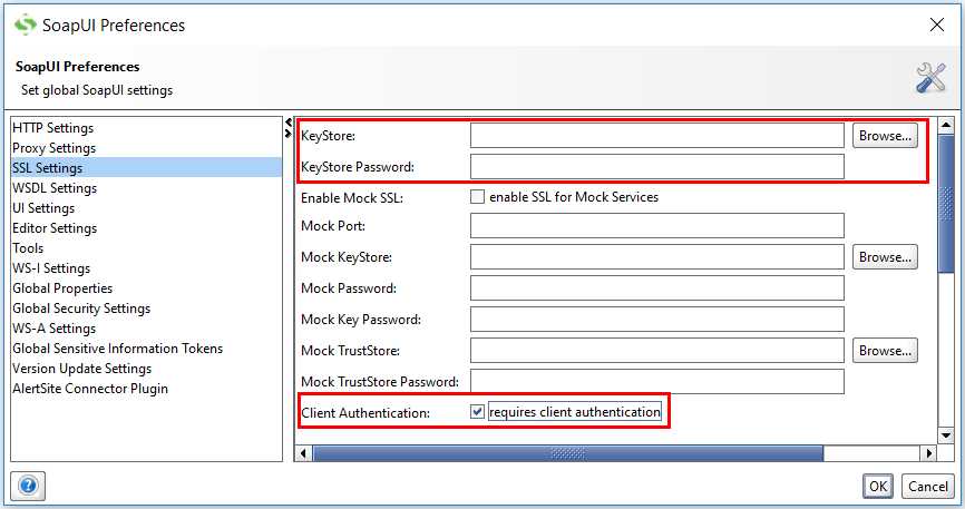 SOAP client - SSL settings