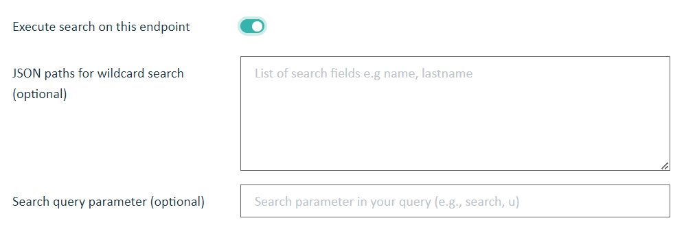 Execute search on this endpoint