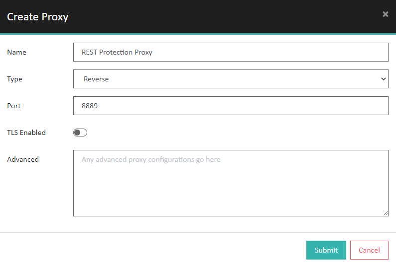 Proxy configuration